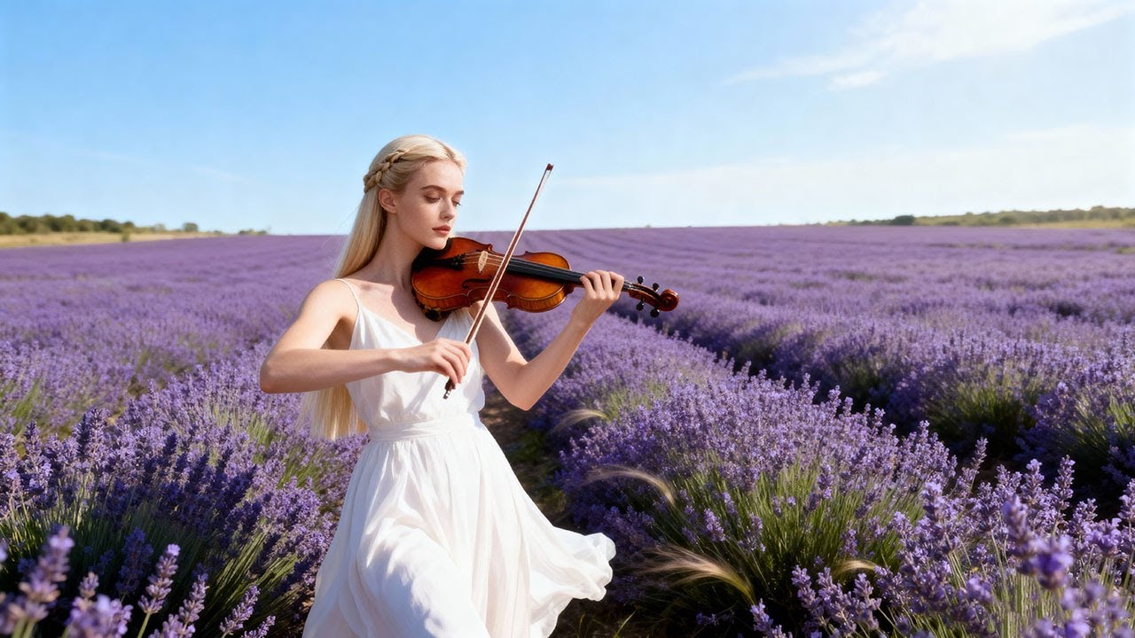 🎻🎹 Violin & Piano in the Lavender Fields – Beautiful Music for Relaxation