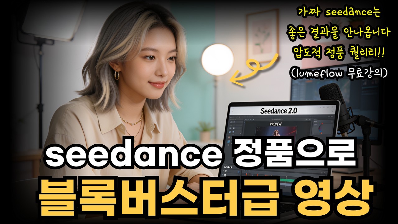 블록버스터급 영상제작 씨댄스2.0 정품 사용법~! (lumeflow 무료강의)