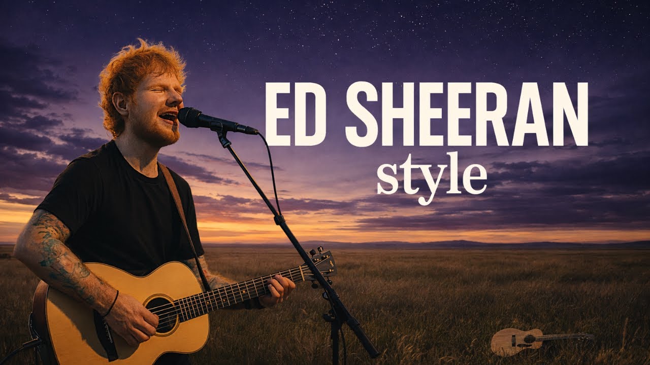 Late Night Acoustic Journey ｜ Ed Sheeran Inspired Travel Songs – Finding Home on the Road