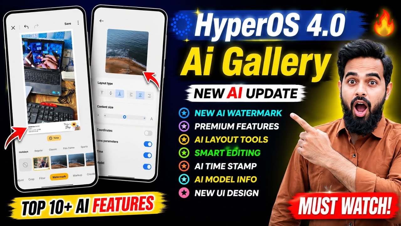 HyperOS 4.0 AI Gallery Update Top 10+ AI Features, New Watermark & Premium Tools | Redmi Xiaomi POCO