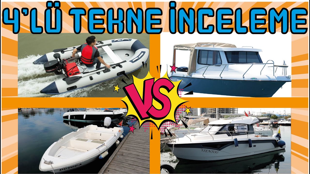 (TEK VİDEO) 4 FARKLI TEKNE İNCELEMESİ YAPTIM ?ŞİŞME BOT - FİBER TEKNELER - FİYAT? ÖZELLİKLER?  boat