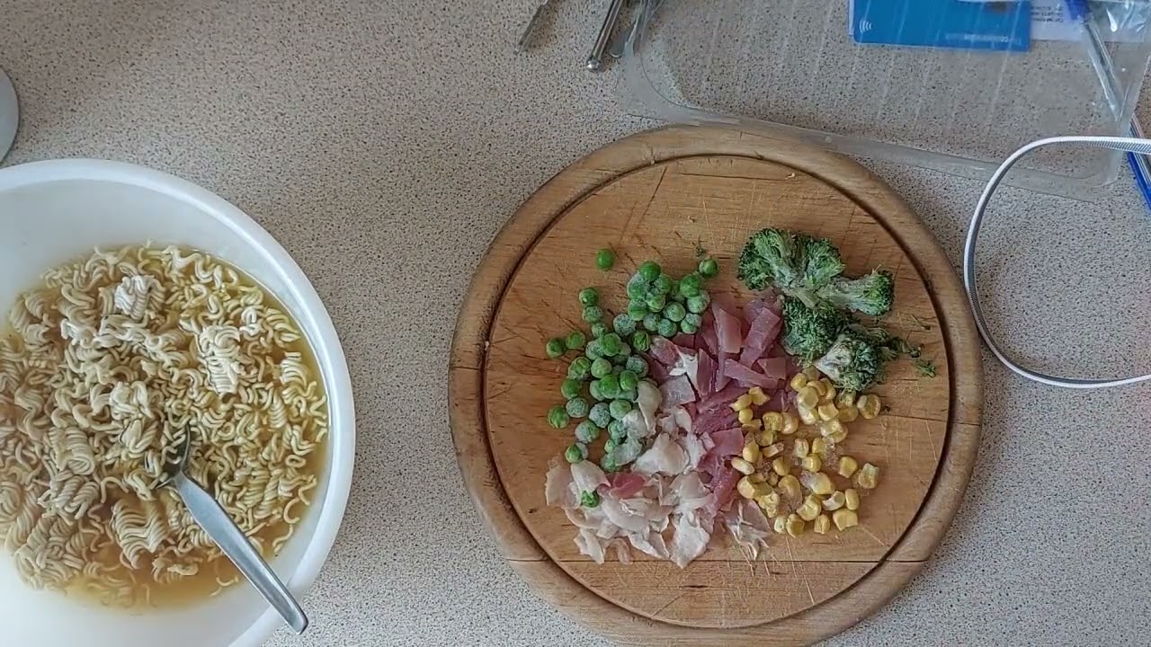 Chicken, Bacon & Veg Noodles, Sheila's Cooking