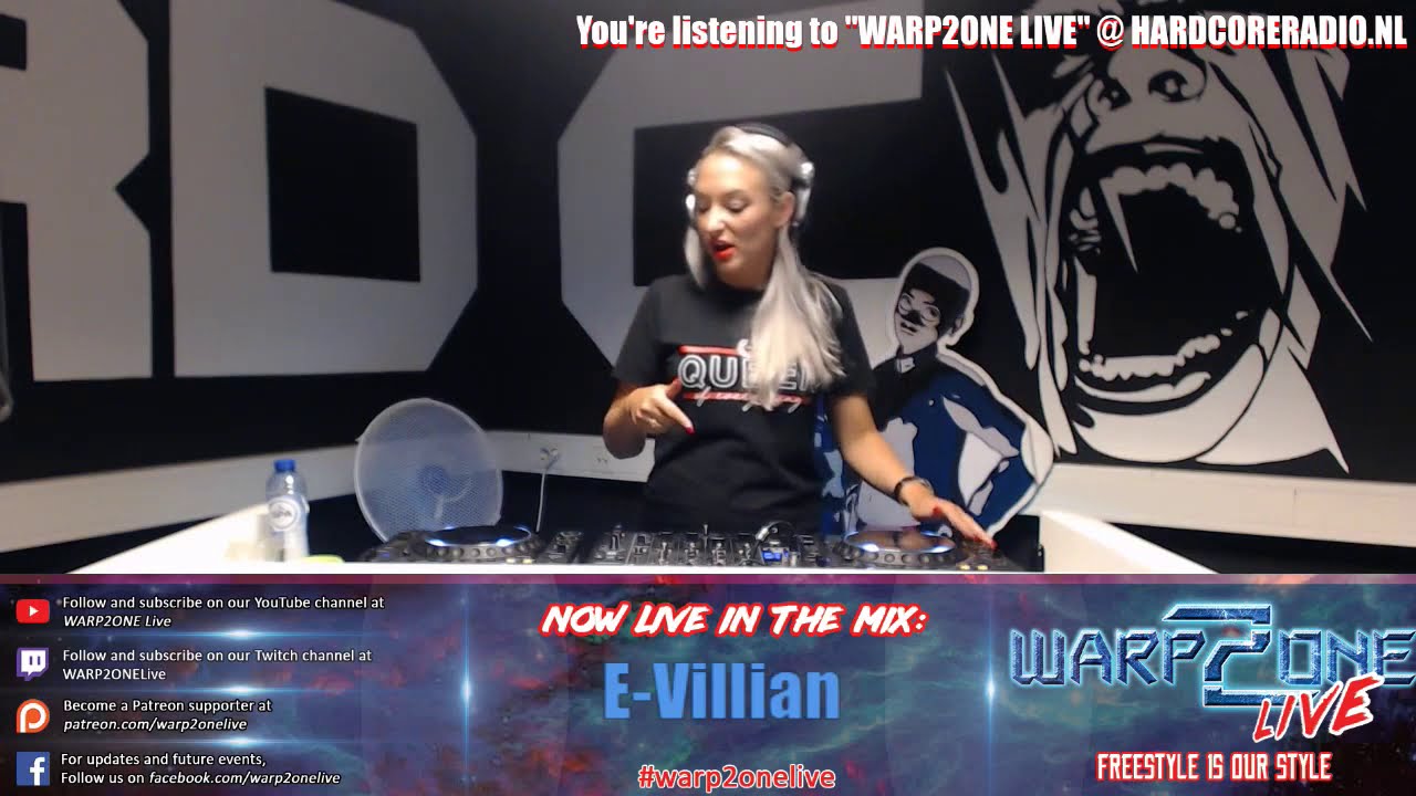 WARP2ONE Live @ Hardcore Radio: E-Villian (11-07-2019)