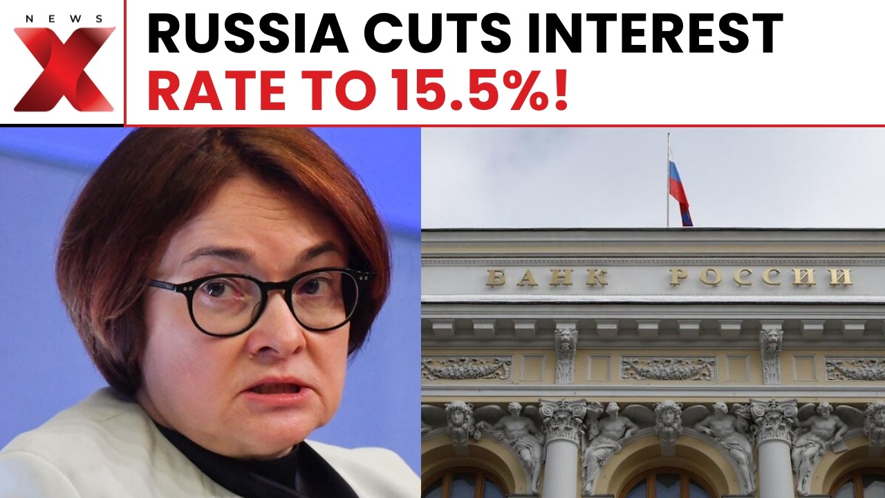 Russia Surprises Markets: Central Bank Cuts Key Rate to 15.5% Amid Slowing Economy | NewsX