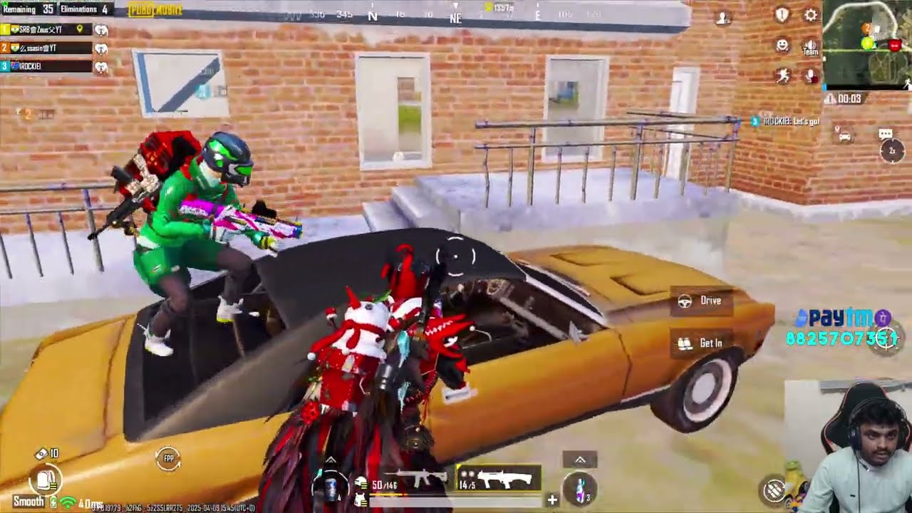 SRB Vs 4K Nepal Gaming YT - Streamers Vs Streamers #pubgmobile