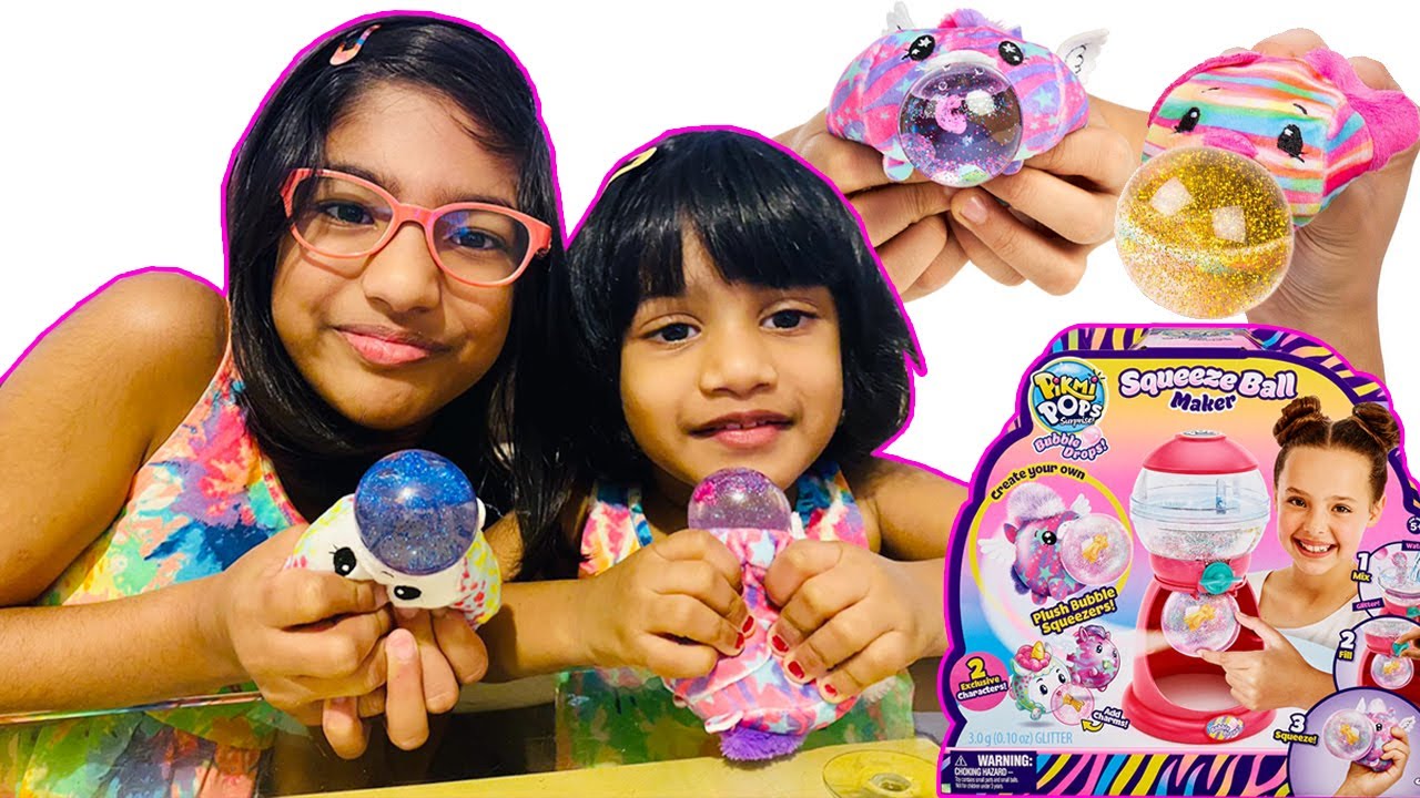 Pikmi Pops Surprise Squeeze Ball Maker Playset | Fun & Easy DIY Glitter Stress Balls!