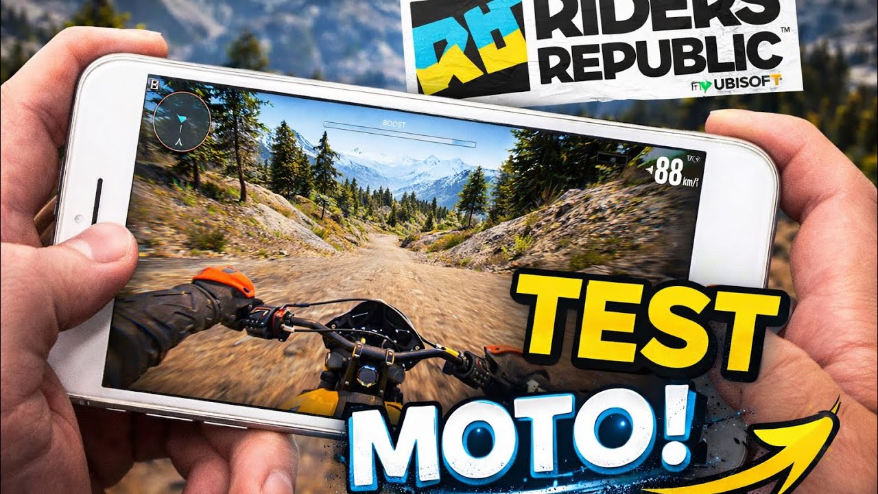 Je teste la moto Sur Riders Republic