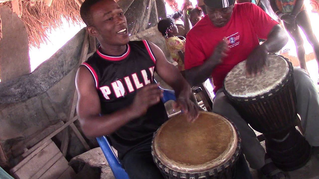 Emmanuel Djo Bi and  Brother-- To love the Djembe Drum-