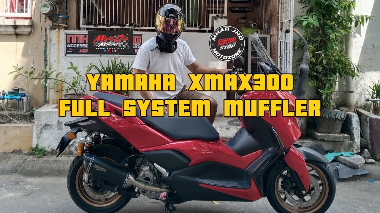 Full system muffler for Yamaha Xmax 300 sold and installed w/soundcheck#viralvideo #muffler