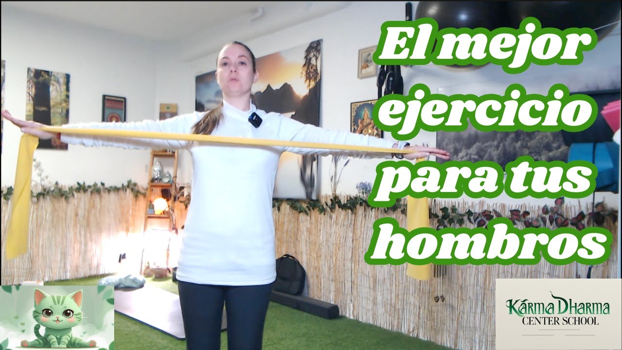 Hombros sanos. 4 ejercicios con banda elástica
