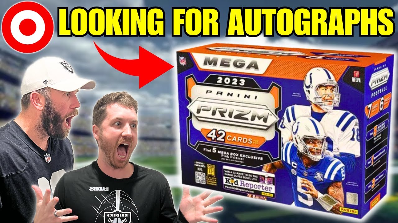 THESE MEGA BOXES HAVE AUTOS!?🏈 2023 PRIZM FOOTBALL MEGA BOX (TARGET EXCLUSIVE)