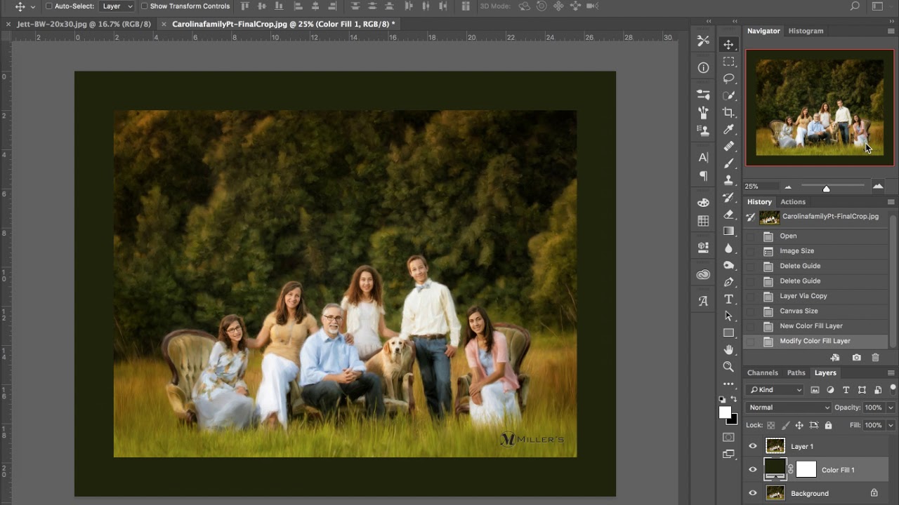 Adding A Digital Mat to Images in Photoshop