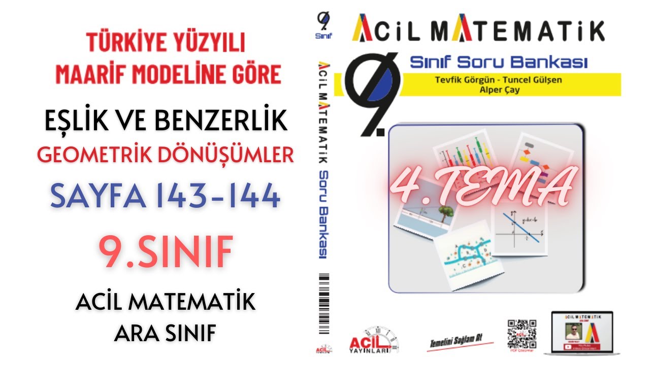 9.Sınıf Soru Bankası Geometrik Dönüşümler (Sayfa 143-144)