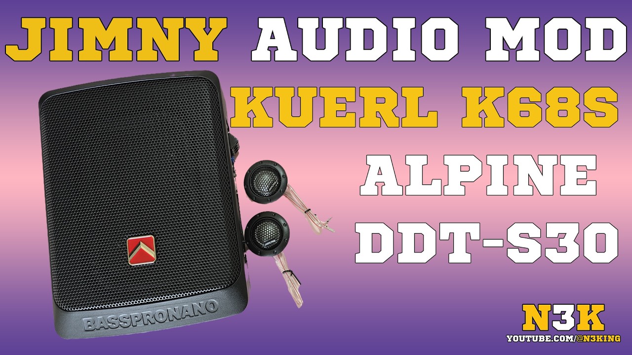 KUERL K68S Underseat Subwoofer | Alpine DDT-S30 Tweeter | Car Audio Upgrade