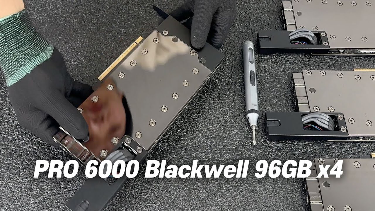 RTX PRO 6000 4GPU Watercooled Workstation