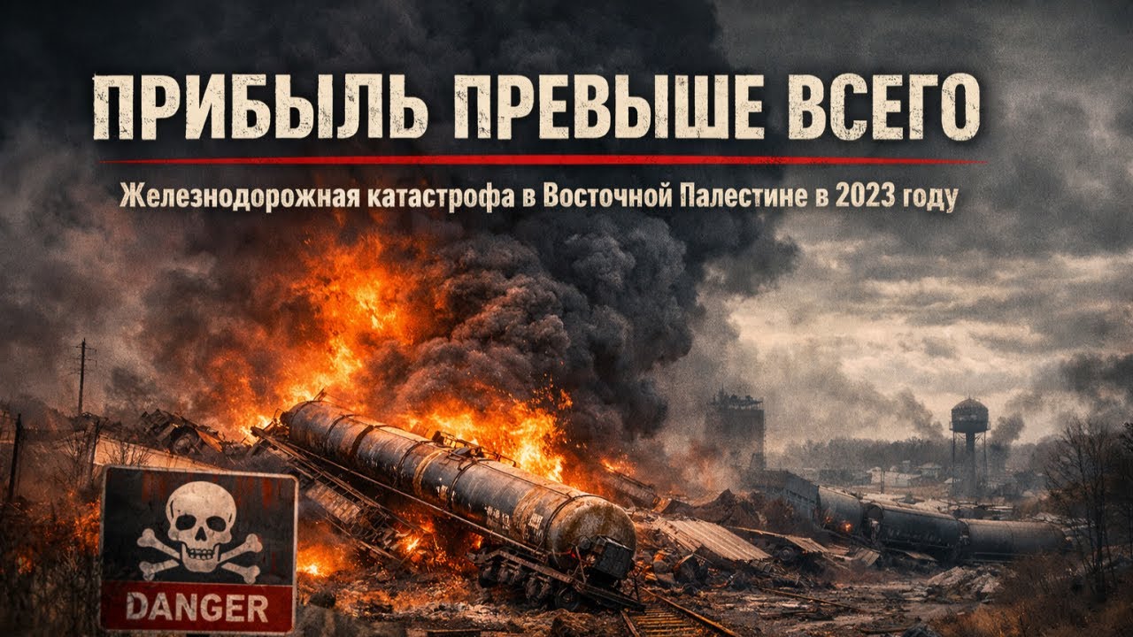 🚆⚠️ Прибыль превыше всего — железнодорожная катастрофа в Восточной Палестине (2023) 💥