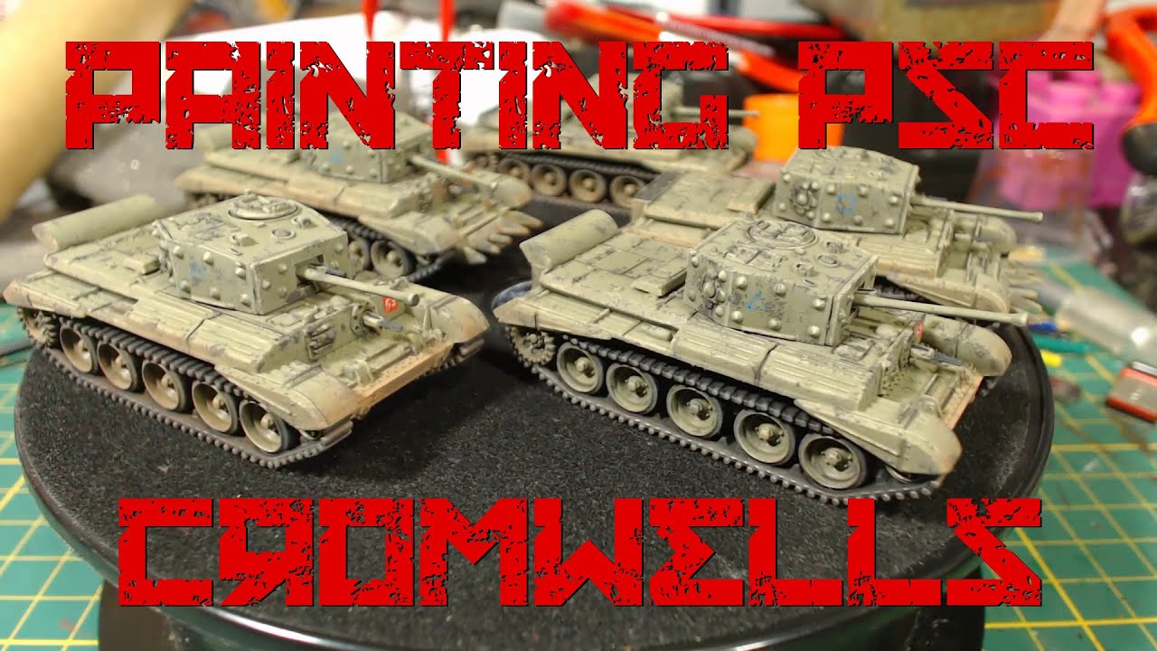 Painting PSC Cromwell tanks.