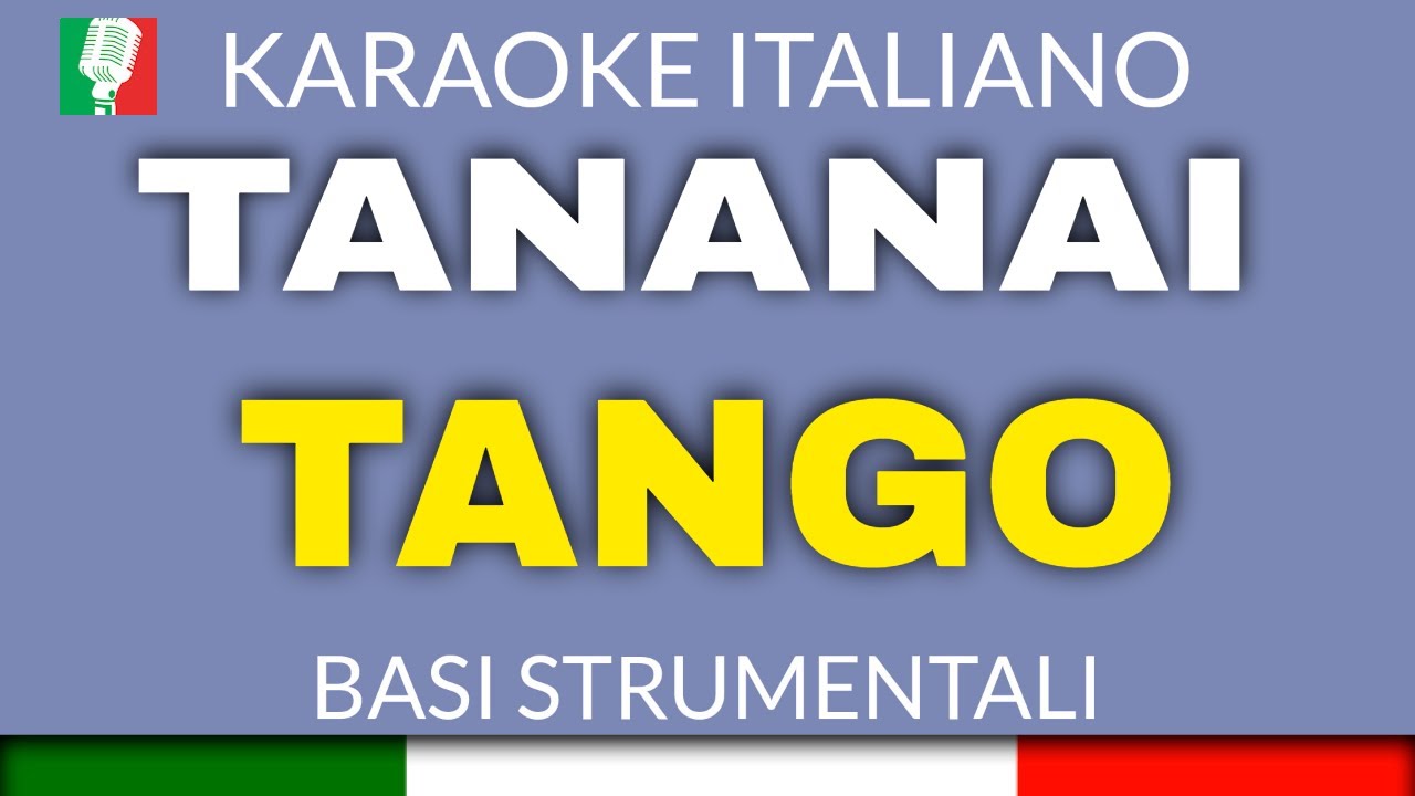 TANANAI - TANGO (KARAOKE SANREMO 2023) [base karaoke italiano]🎤