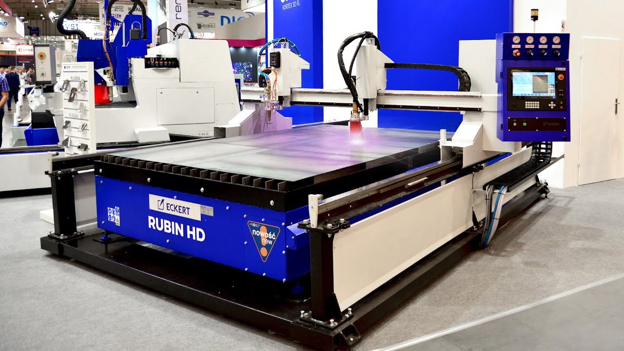 Economic plasma-oxygen CNC cutting machine. - ECKERT