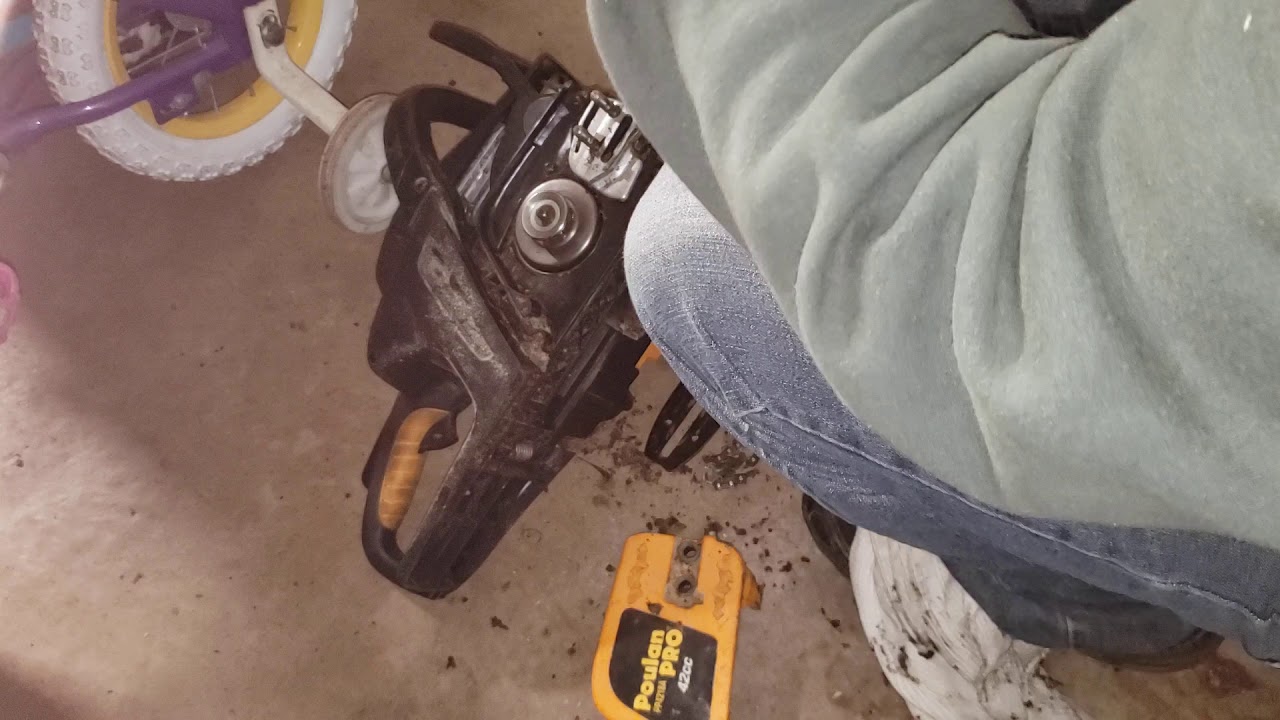 DIY, How to on a PoulanPro PP4218A Chainsaw,  Saw Chain Replacement