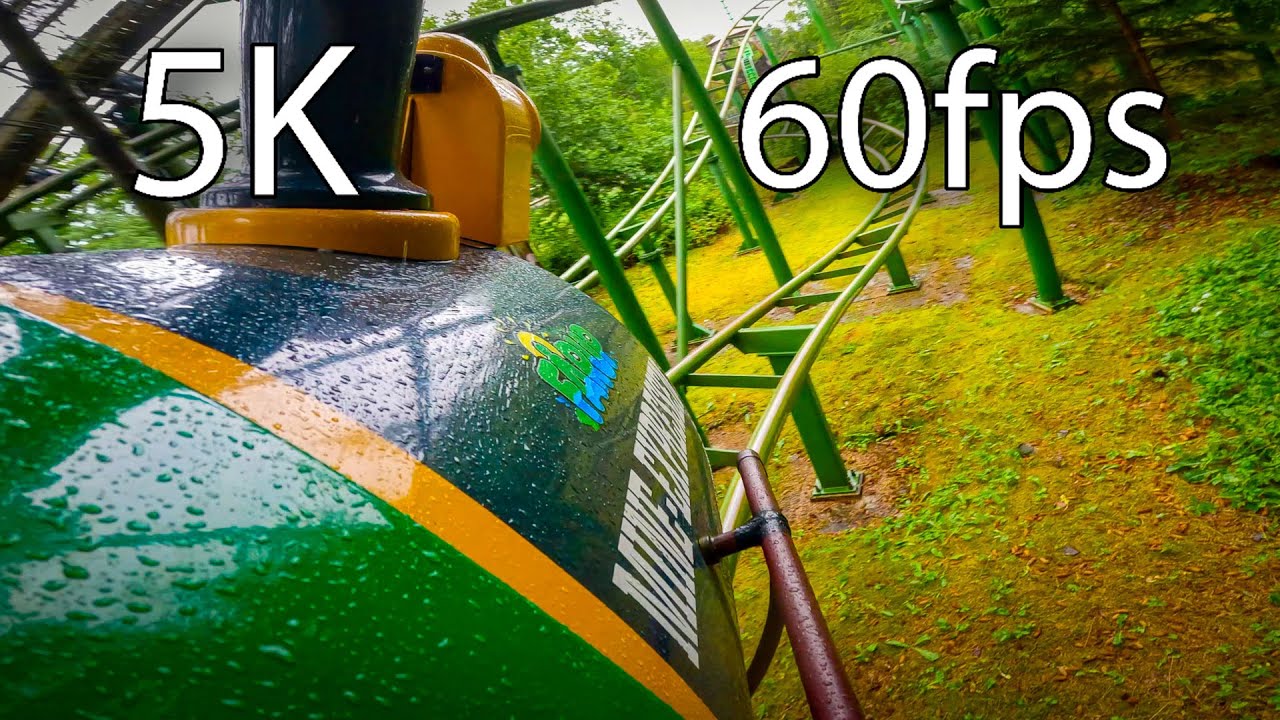 Mine Expressen front seat on-ride 5K POV @60fps Fårup Sommerland Faarup Farup