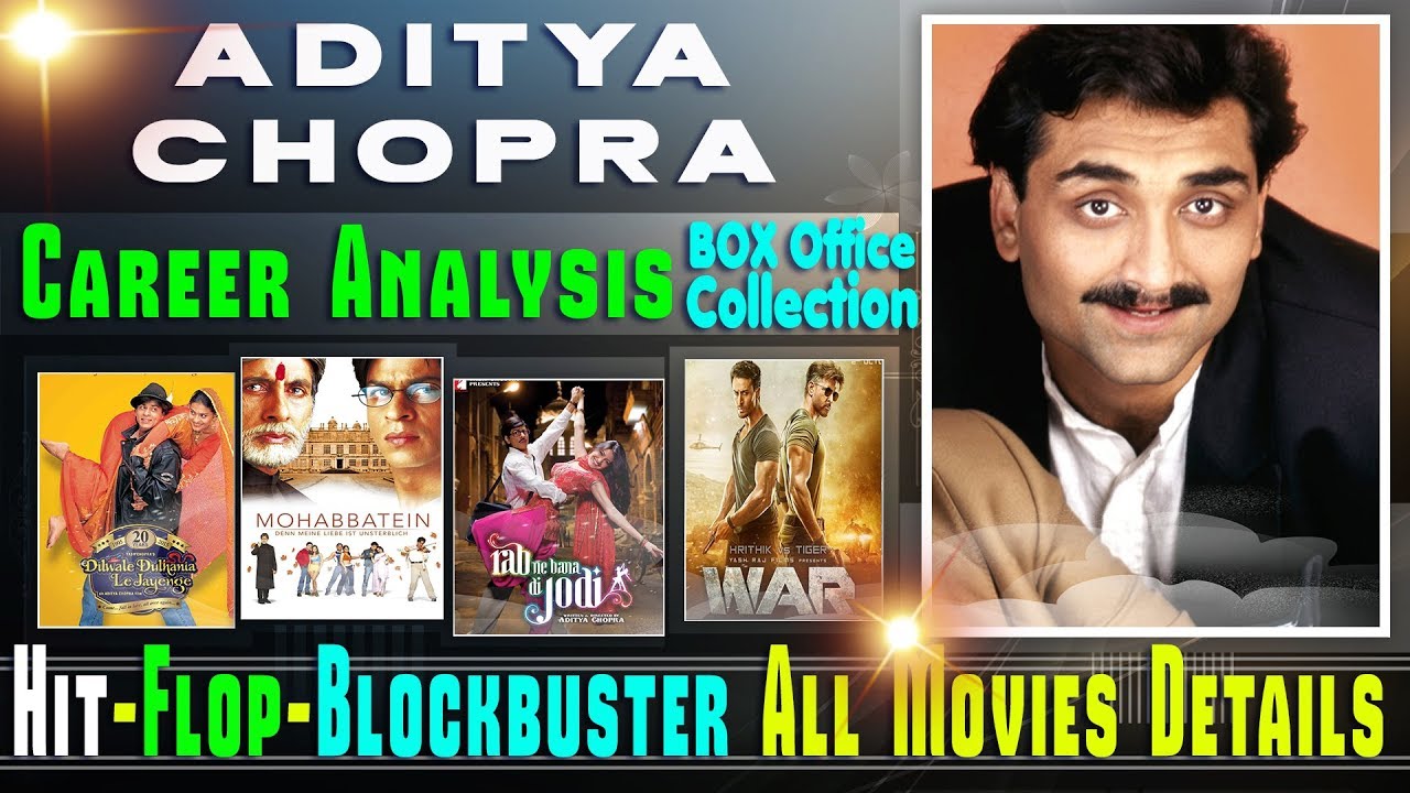 Producer Aditya Chopra Box Office Collection Analysis Hit and Flop Blockbuster All Movies List.