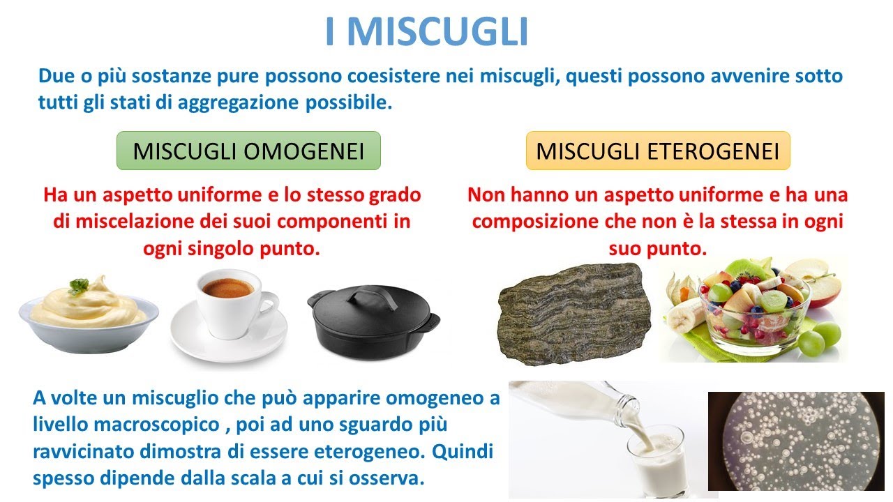 SOSTANZE PURE E COMPOSTE
