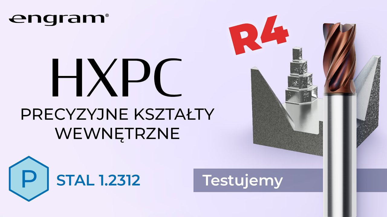 Frez węglikowy HXPC - Precyzyjne frezowanie wewnętrzne. Wydajna i bezpieczna obróbka z promieniem R4