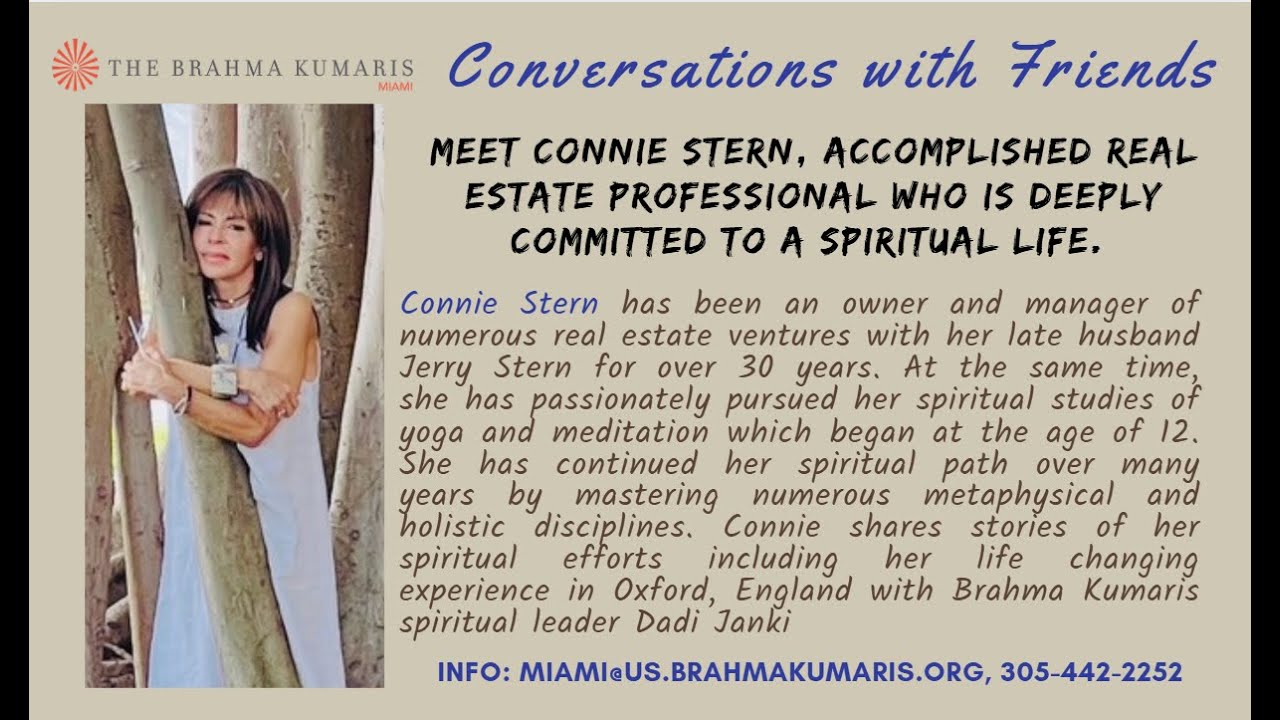 Meet Connie Stern ~ real estate professional who is deeply committed to a spiritual life.