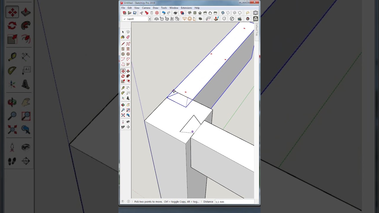 how to make a construction for a table #sketchup #woodworking #contructions #table