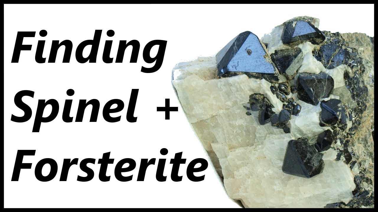 Spinel and Forsterite CRYSTALS at the Parker mine, Québec