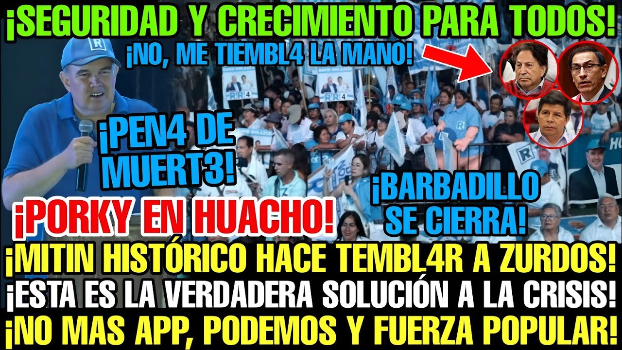 DESDE HUACHO PORKY DA GRAN MITIN PRESENTA PLAN DE SEGURIDAD CRECIMIENTO Y BIENESTAR DE FAMILIAS
