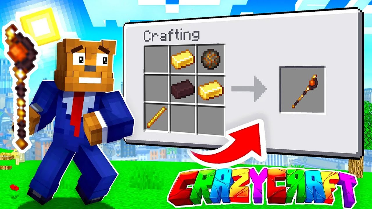 Becoming The ULTIMATE WIZARD In Minecraft Crazy Craft