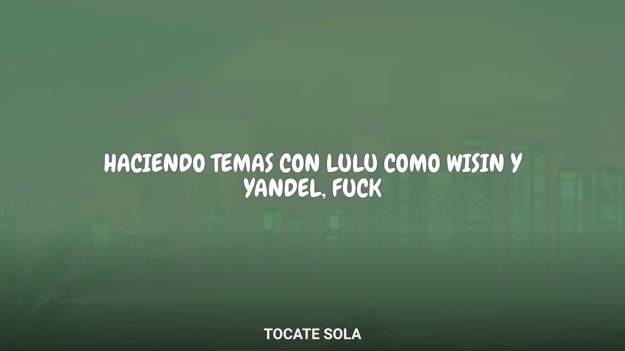 Lucho RK - TOCATE SOLA (Lyrics)