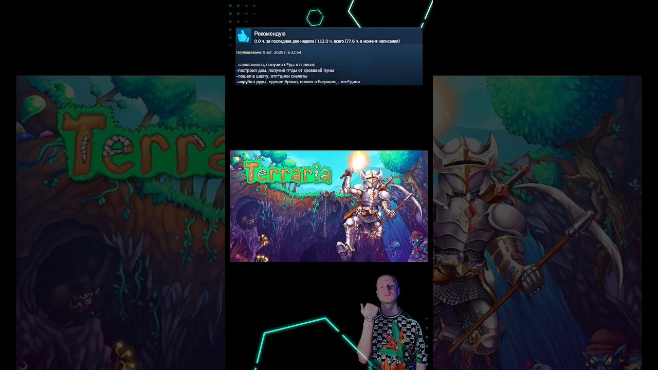 Отзывы TERRARIA в стим #стим #terraria #игра #обзор