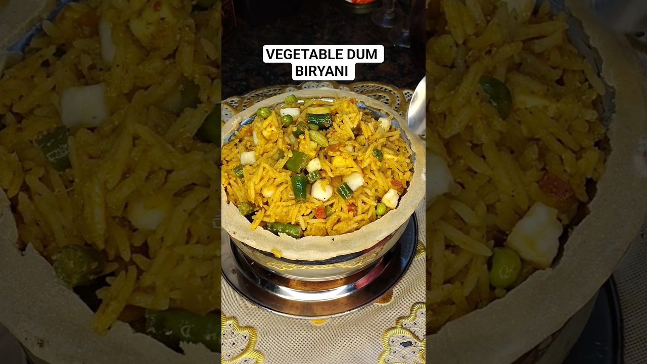 Restaurant Style Vegetable Dum Biryani 🥘✨|