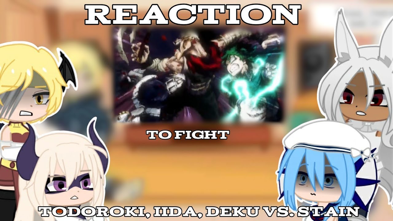 |MHA Female Pro Heroes react to fight|✨|Midoriya, Iida & Todoroki vs. Stain|