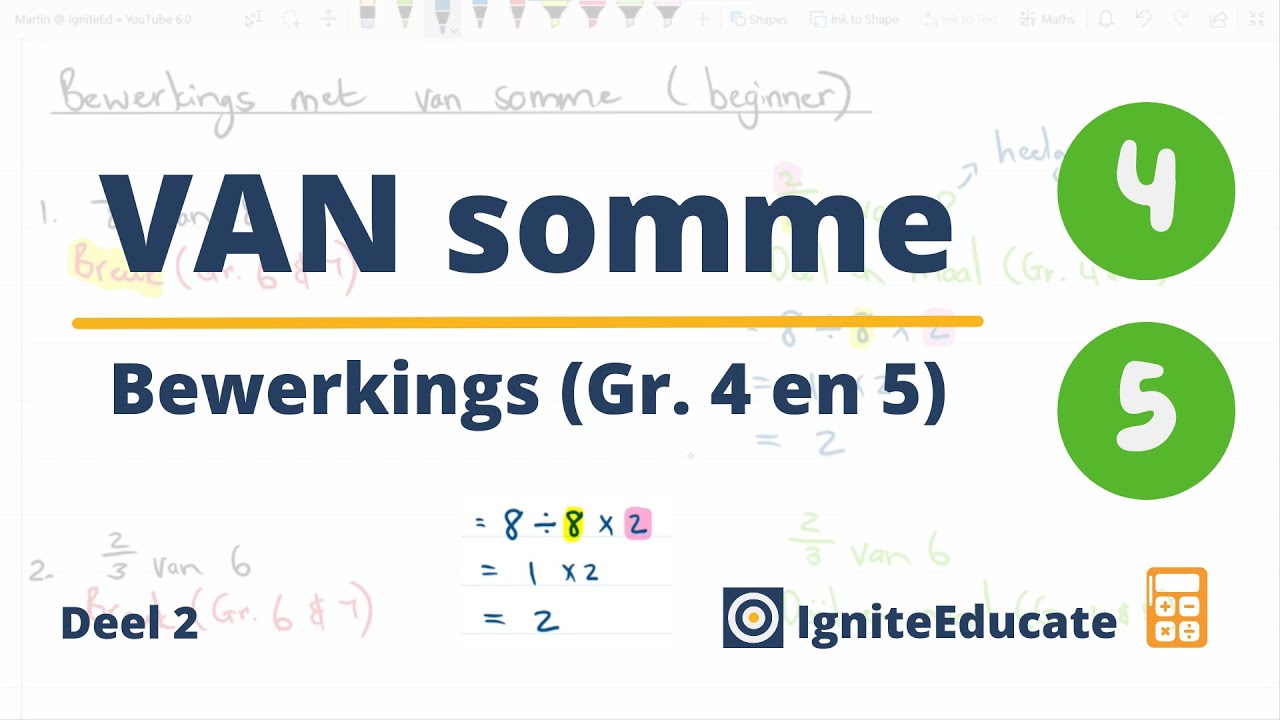 Van Somme vir beginners (Gr. 4 en Gr. 5)