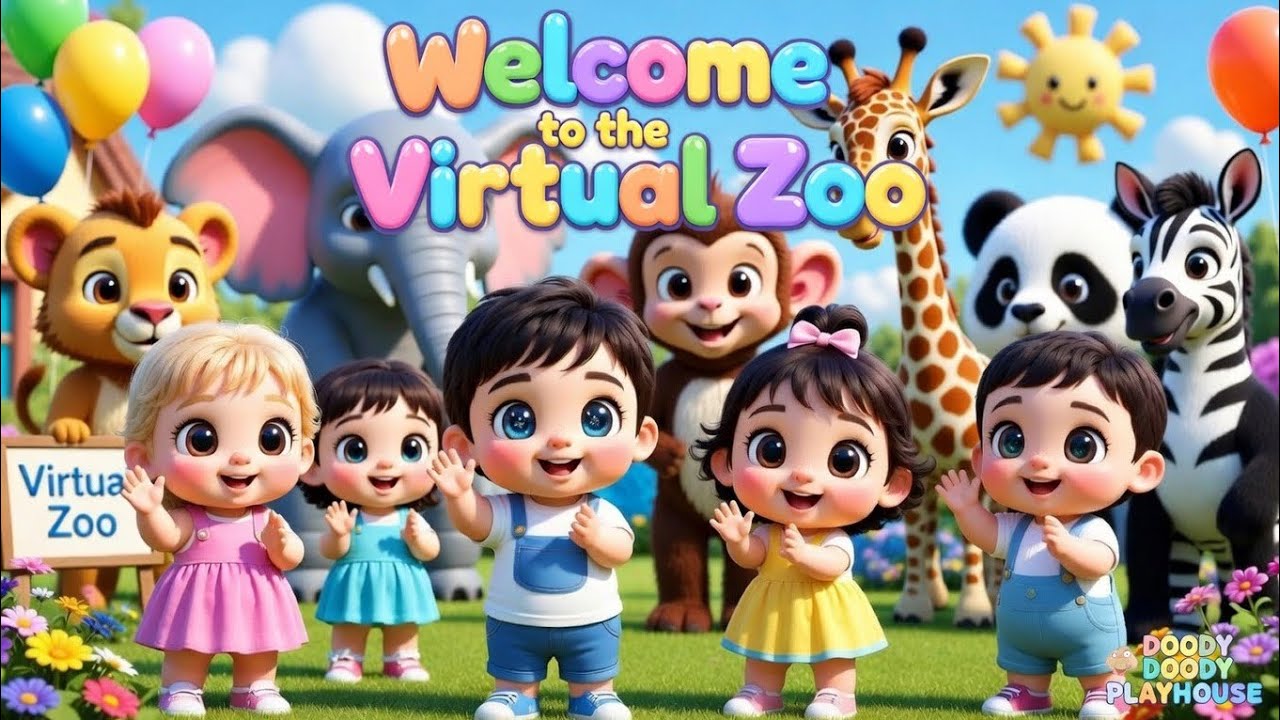 Move Like the Animals 🦁🐘🐒 | Wild Zoo Action Song for Kids 🎶| @DoodyDoodyPlayhouse 