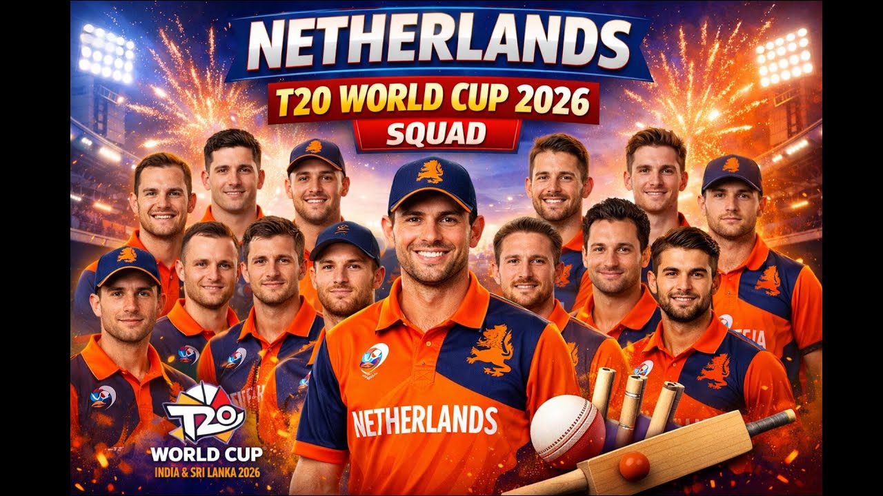 Netherlands T20 Squad for World Cup 2026