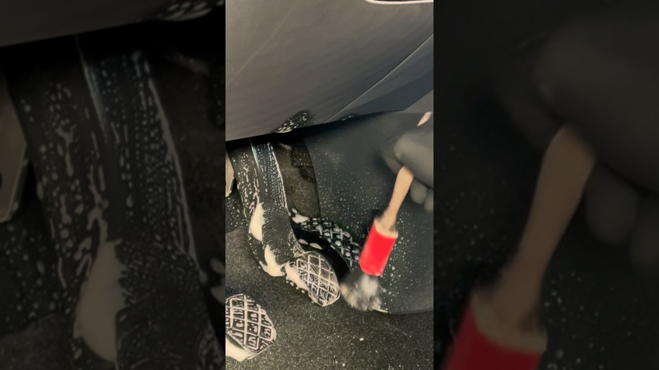 Satisfying cleaning of a car clutch, brake and throttle 