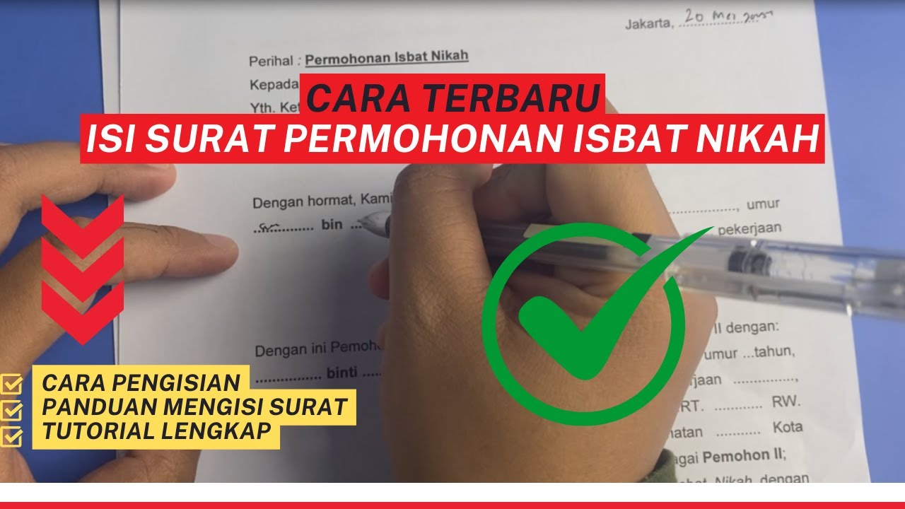 Cara Isi Surat Permohonan Isbat Nikah