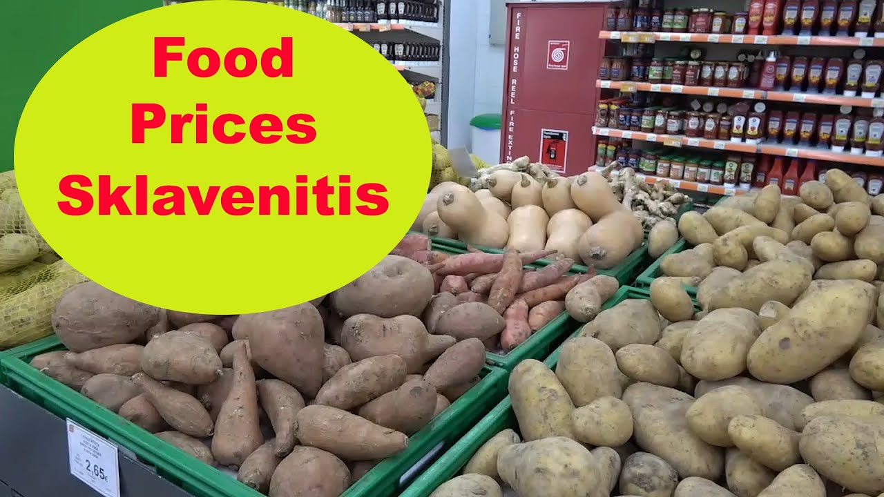 &Pi;ό&sigma;&alpha; &kappa;&omicron;&sigma;&tau;ί&zeta;&epsilon;&iota; &tau;&omicron; &phi;&alpha;&gamma;&eta;&tau;ό &sigma;&tau;&omicron;&nu; &Sigma;&Kappa;&Lambda;&Alpha;&Beta;&Epsilon;&Nu;&Iota;&Tau;&Eta;&Sigma;. Supermarket Sklavenitis food prices 2023, Cyprus
