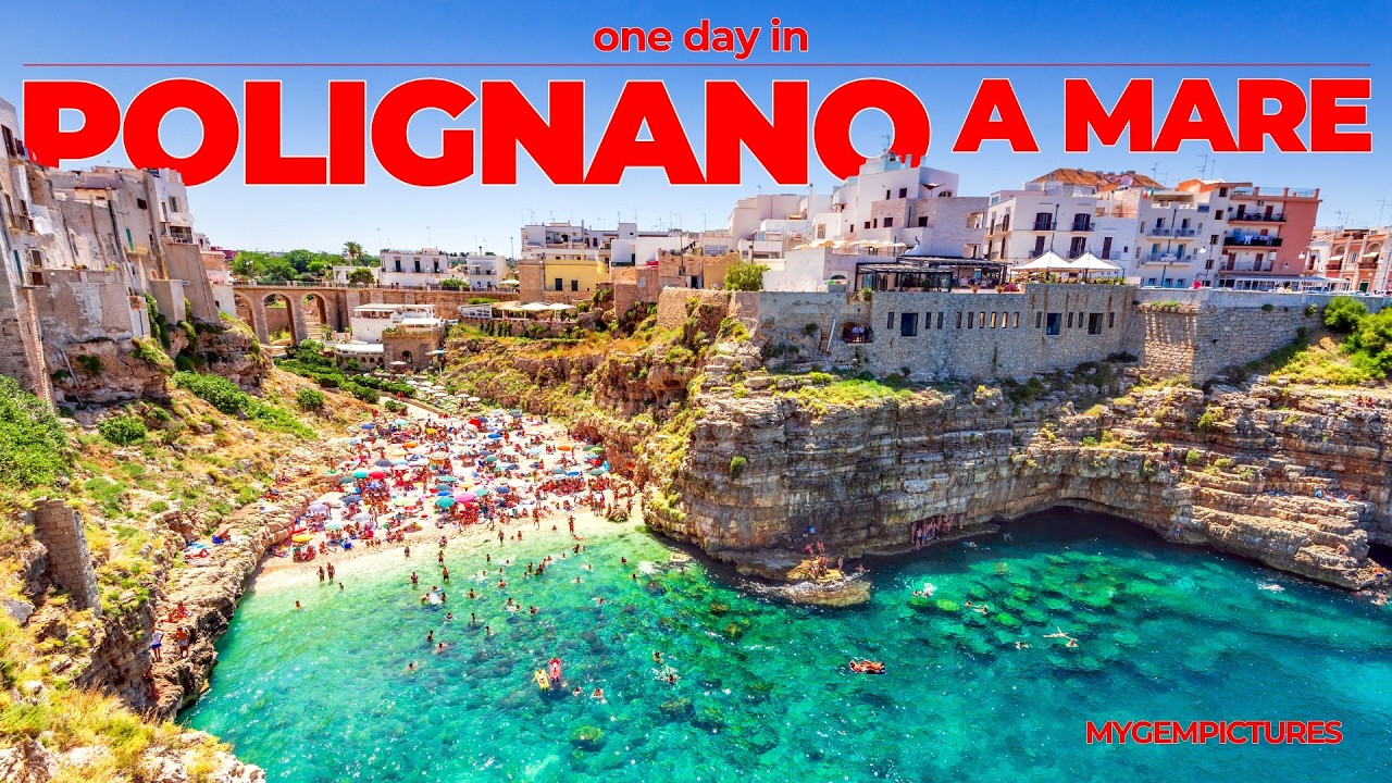 ONE DAY IN POLIGNANO A MARE (ITALY) | Cliffs, Old Town & the Magic of an Early Morning | 4K 60FPS