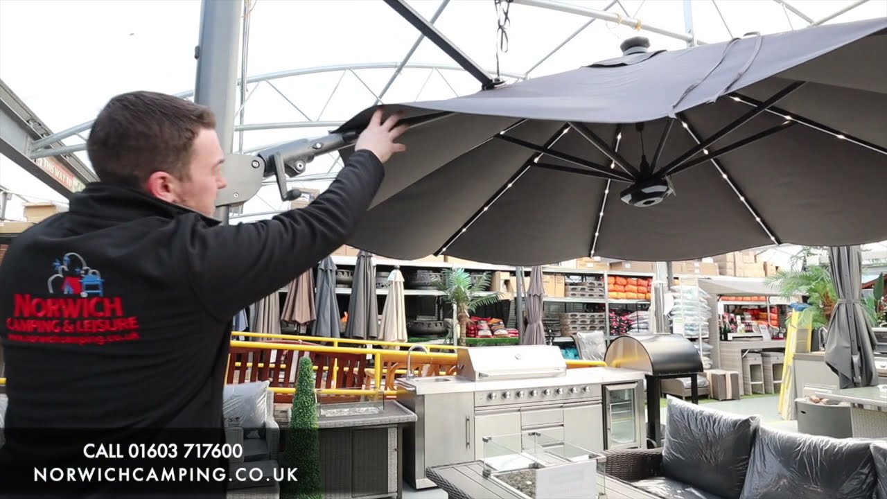 Kettler 3.5M Round Free arm Parasol