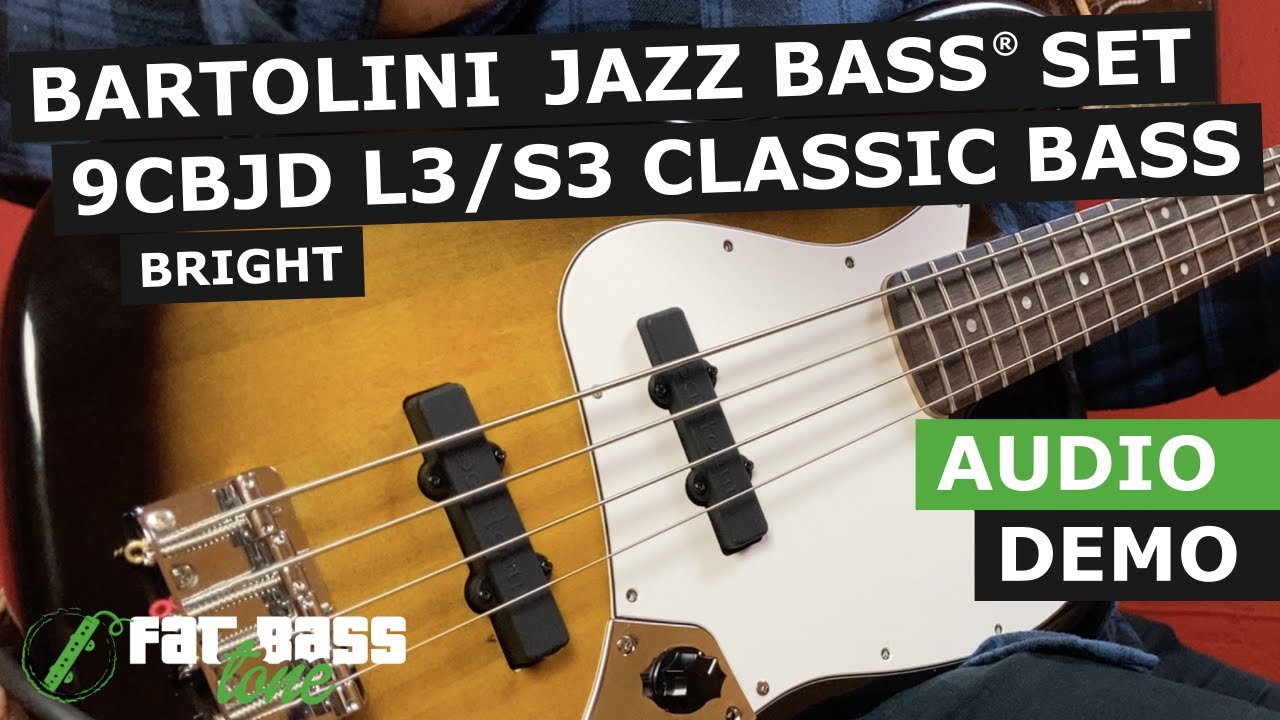 Bartolini Classic Bass 3 (Bright) Dual Inline Humcancelling Jazz Bass&reg; Pickup Set Demo