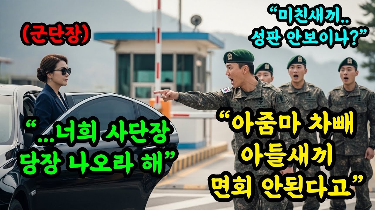아들의 다급한 전화받고 찾아온 군단장 엄마    위병소에서 개차반 당하자 신분증 내밀고 부대가 초토화 시킨 사연 #오디오북