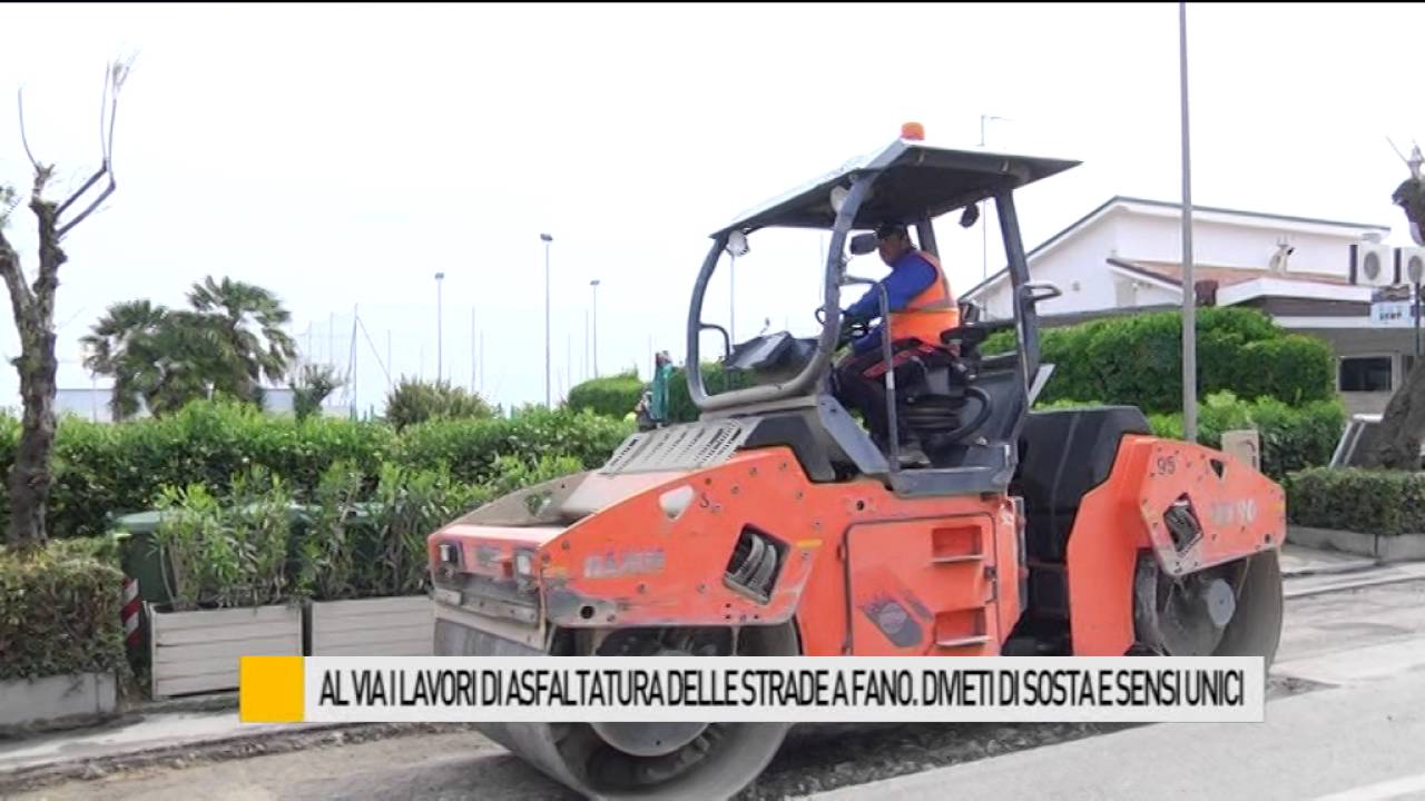 Al via i lavori asfaltatura delle strade a Fano. divieti di sosta e sensi unici