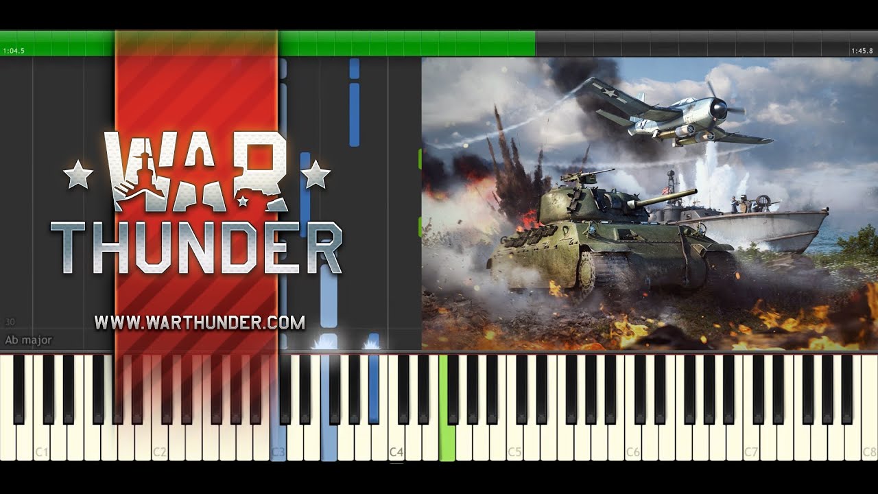 War Thunder - Piano: A mix of Advance Australia & Red Starred Avengers + Sheets/MIDI