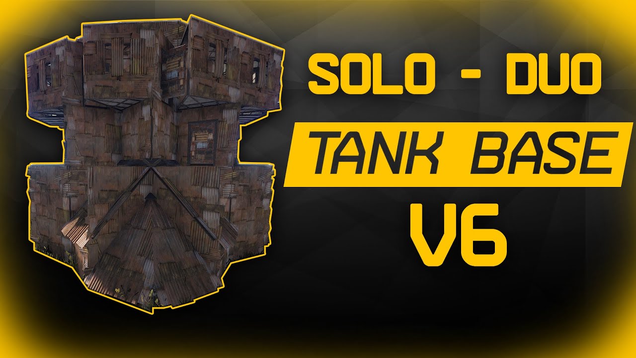 Rust Roof Bunker Base / Tank Base V6 / Solo - Duo Base / 2021